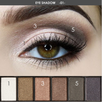 FOCALLURE 6 Colors Eyeshadow Palette