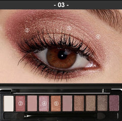 FOCALLURE 10 Colors Eyeshadow Pallete