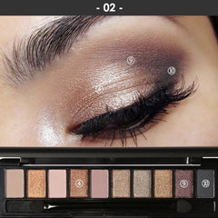 FOCALLURE 10 Colors Eyeshadow Pallete