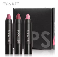 FOCALLURE Matte Lip Crayon 3pcs Kit