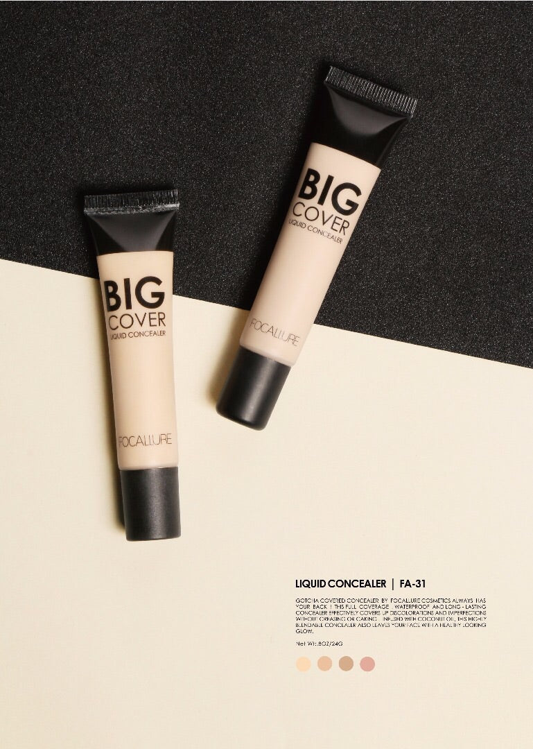 FOCALLURE Waterproof Full Coverage Concealer Cream Long-lasting